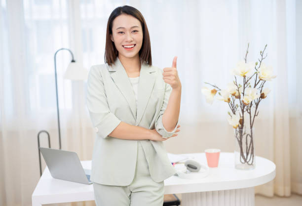 istock Young Asian businesswoman working at office 2017132836