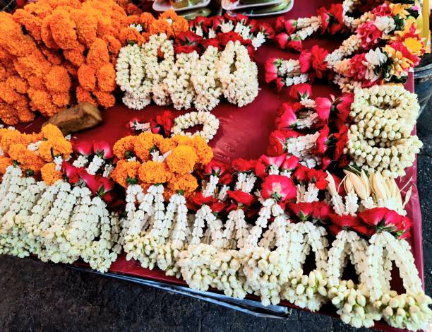istock Flower Garlands - Bangkok market. 2017174408