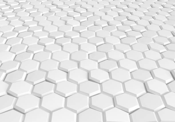 istock 3D White Honeycomb Pattern Background. Hexagon Shape Futuristic Abstract. 3D Render Illustration. 2017262174