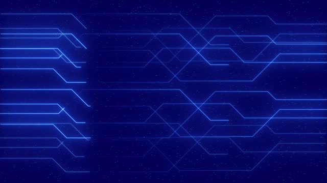 Futuristic Motherboard Circuit Graphic Animation Background