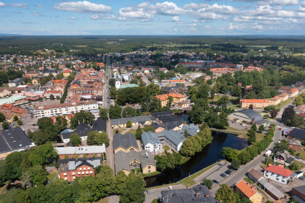 istock Aerial view of Tidaholm 2017294869