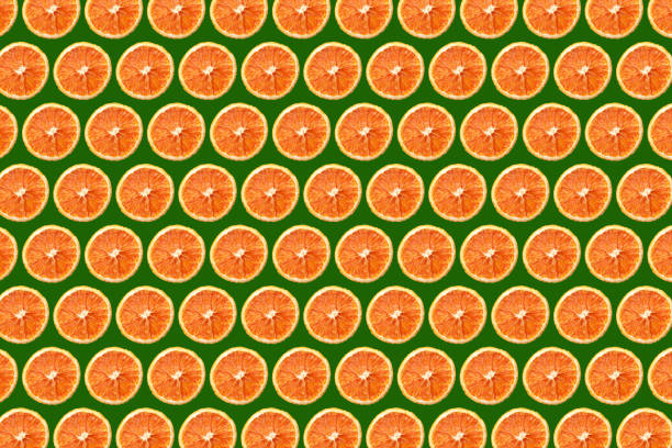 Vitamin diet pattern. Top view flat design. Dried cross section fruit pattern.