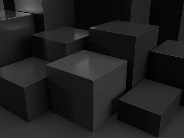 istock Dark cubes futuristic design studio for product and packaging. 2017302665