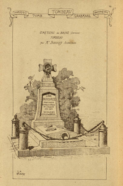 istock Vintage illustration Funerary architecture, Tombs, Gravestones, History of architecture, decoration and design, art, French, Victorian, 19th Century 2017307366