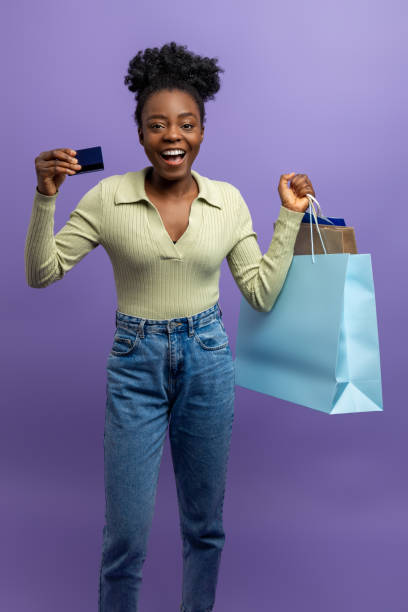 istock Pretty young woman with feeling excited after shopping 2017377053