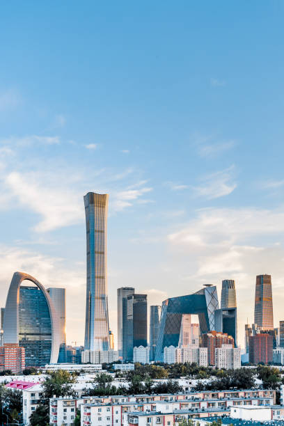 istock High angle view of Beijing International Trade CBD Building Complex, China 2017378652