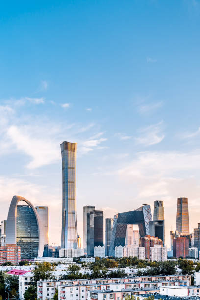 istock High angle view of Beijing International Trade CBD Building Complex, China 2017486712