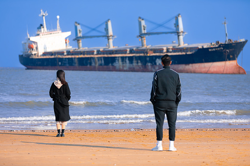 Couple by the seaside