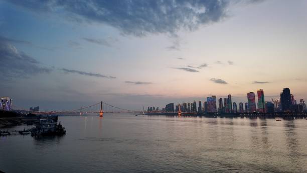 istock Yangtz River band cityscape at night,Wuhan,Hubei 2017605072