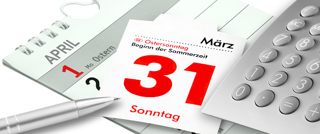 German calendar 2024  Easter Holidays  March 31 and April 1  and calculator Monday and Sunday  Start of Summertime