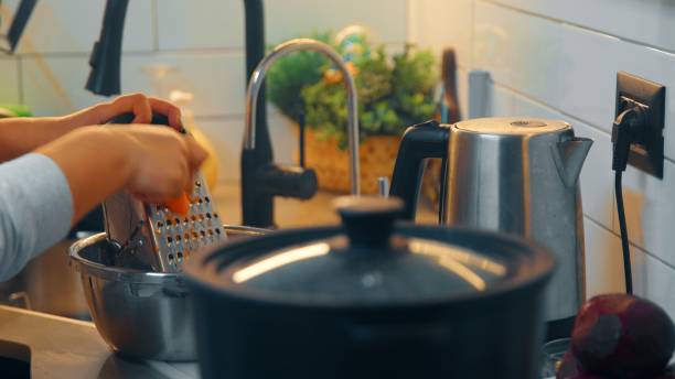 istock Close-up of chopping vegetables in the kitchen 2017693122