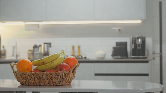 Fruit basket in the kitchen