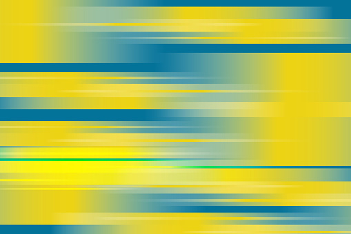 Yellow lines movement. The effect of speed on a blue background. Red lines of light, speed and movement.