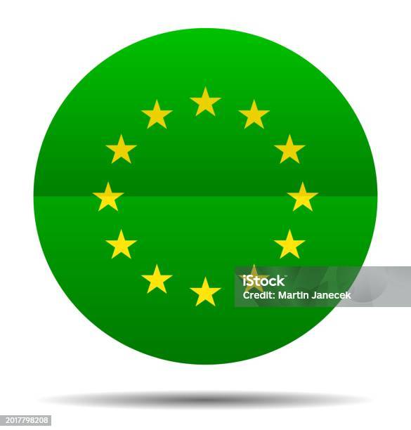 European Union Shape Flag European Union Shape Circle Stock Illustration - Download Image ...