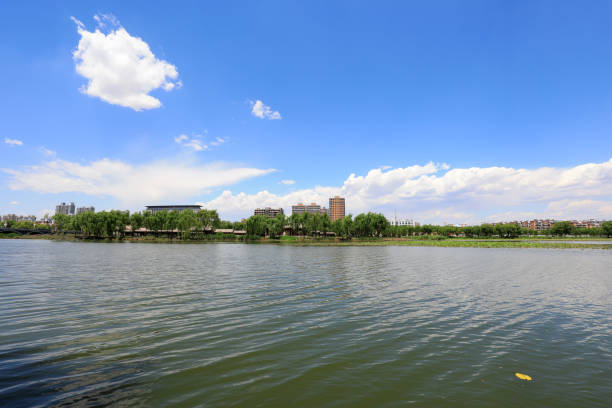 istock Waterfront City architectural scenery, North China 2017827025