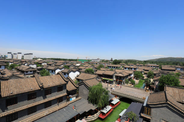istock Chinese traditional ancient city, architectural scenery, North China 2017849128