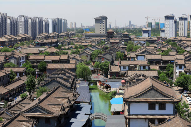 istock Chinese traditional ancient city, architectural scenery, North China 2017852297