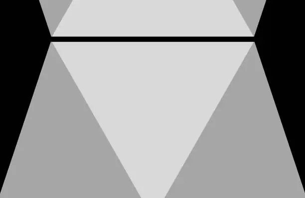 Vector illustration of Grey black background vector. Triangle trapezium design.