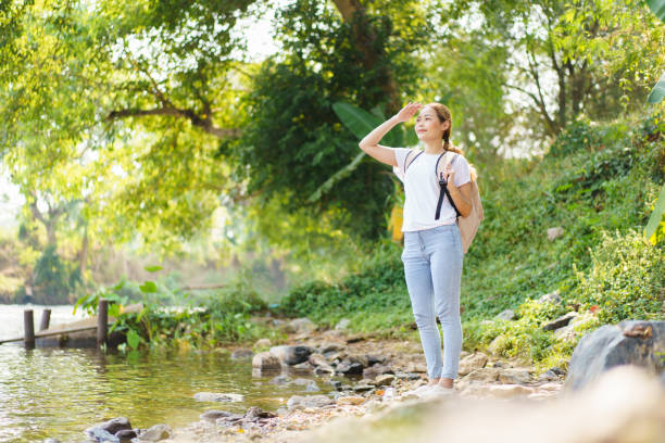 istock Woman enjoy in the nature environment. 2017854517
