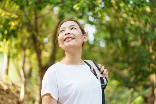 istock Woman enjoy in the nature environment. 2017855092