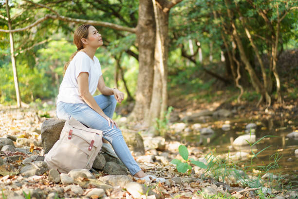 istock Woman enjoy in the nature environment. 2017855099