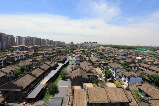 istock Chinese traditional ancient city, architectural scenery, North China 2017855633
