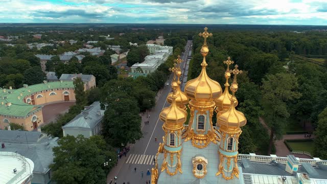 SAINT-PETERSBURG, RUSSIA - JUNE, 2023: Beautiful baroque architecture landmark from above.