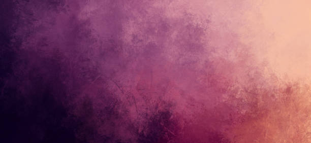 Pink and purple color grunge painted abstract background bright gradient art texture design with fog smoke pattern dark and light colors in textured painting web banner header background illustration