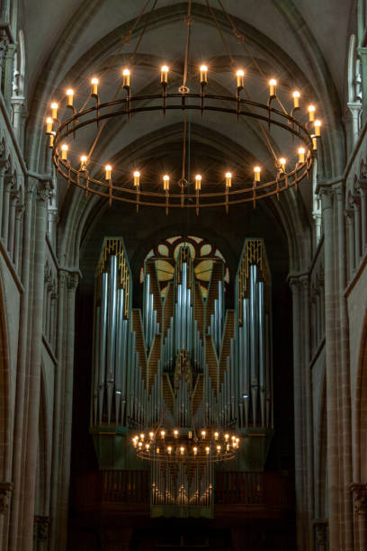 Interior of St Pierre Cathedral in Geneva ,Switzerland