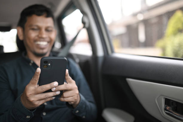istock Happy Asian Man in Car 2017915368