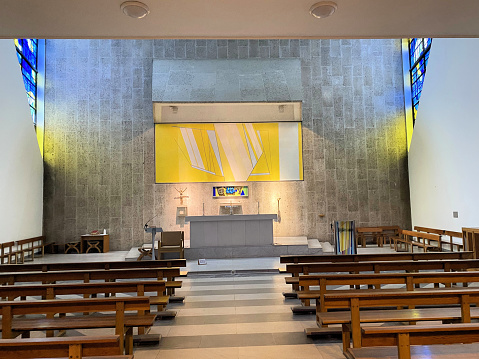 A view of the interior of Liverpool Metropolitan Cathedral in February 2024.
