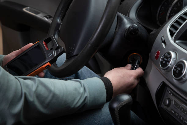 istock Production of car keys, 2017946317