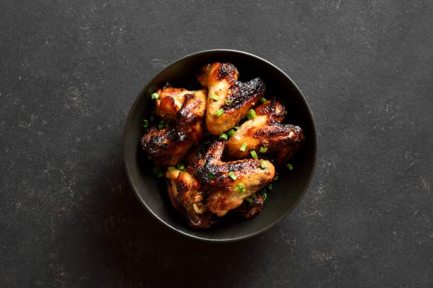 istock Grilled chicken wings in bowl 2017966981
