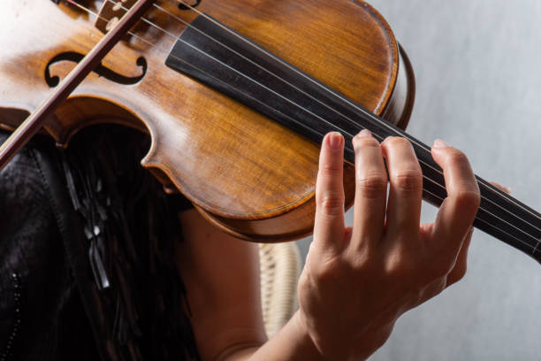 istock A person playing the violin showing hands holding the bow 2017989349