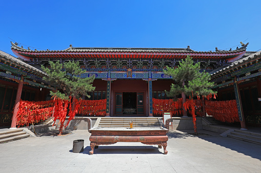 Chinese classical temple architectural landscape, North China