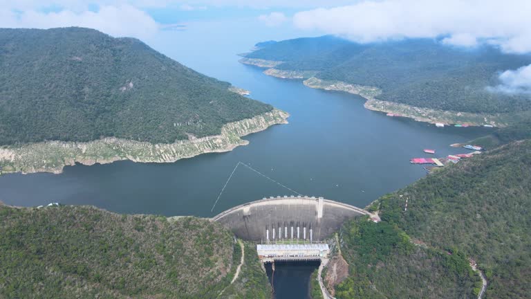 Pumiphon Dam In Tak Province , Northern Of Thailand