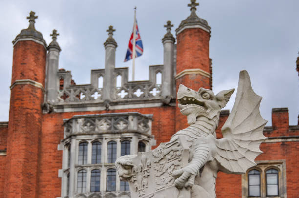 London, UK - April 2018: Hampton Court palace in Richmond