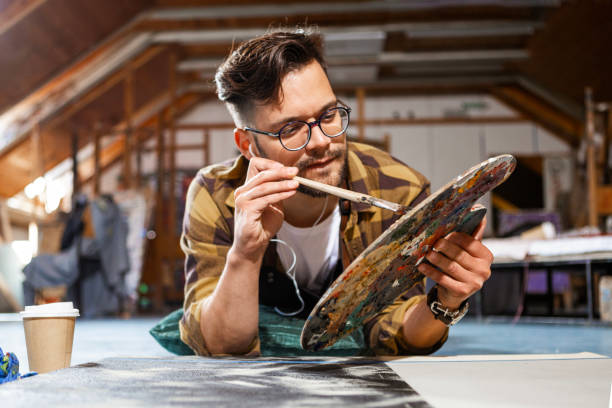 istock Young Painter's World Unfolding in Art Studio 2018124839