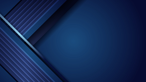 Abstract overlap dark blue background with blank space design