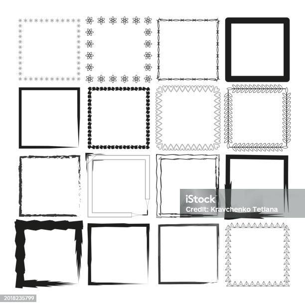 Squareframe Assortment Of Square Frames With Various Styles From Geometric ...