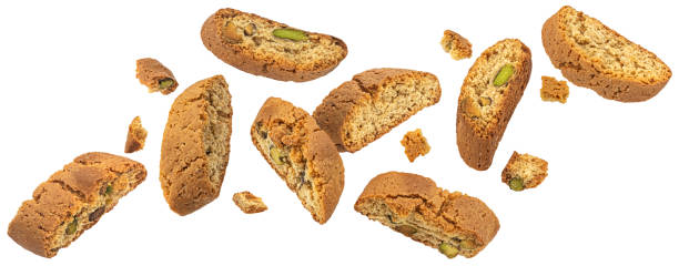 istock Cantucci biscuits, Italian almond cookies isolated on white background 2018255264
