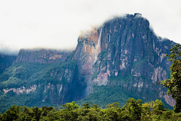 istock Angel falls view from Carrao river in Canaima National Park. 2018302146