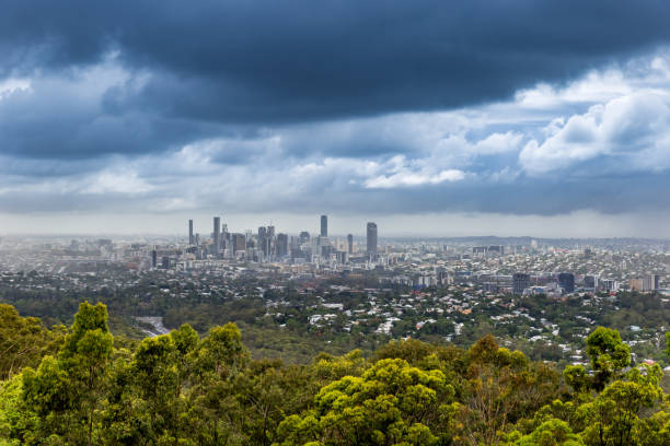 istock Distant View of Brisbane with its Skyline and Skyscraper, Queensland, Australia 2018361735