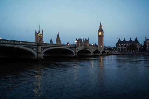 The Big Ben and Houses of Parliament London, UK.night cityscape. High quality photo