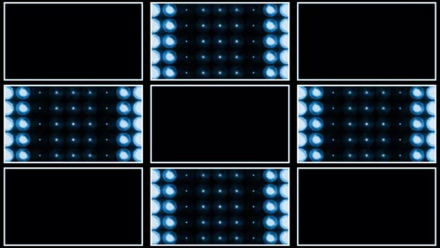 Flashing Floodlights Background: Abstract Digital LED Lights Animation Loop