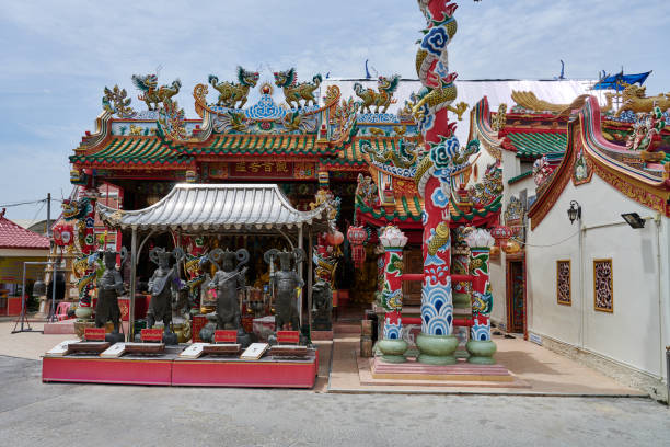 The Jao Mae Soi Dok Mak chinese taoist Shrine in Ayutthaya. Phra Nakhon Si Ayutthaya. Thailand.