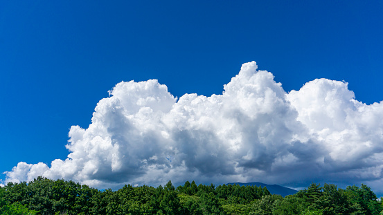 Summer sky and cloud background material