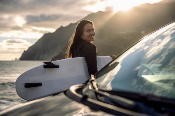 istock Surfing at sunrise. You can come with me. 2018823765