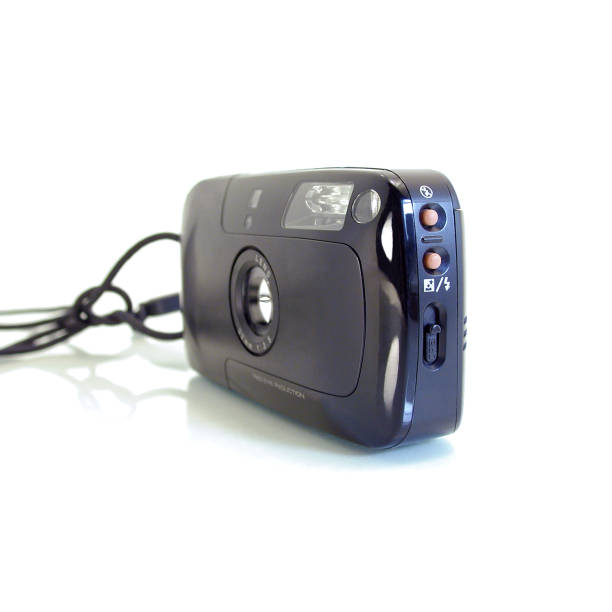 istock Point & Shoot 35mm Film Camera Battery, Side View 2018966341