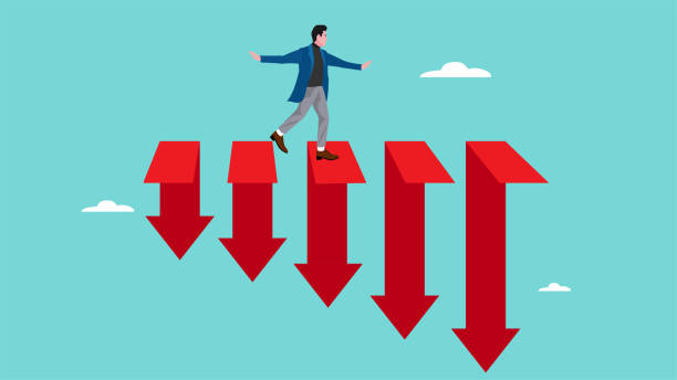 istock investment management when stock market collapse, strategy or innovation to overcome the economic recession or financial inflation, careful businessman to overcome the declining economic graph 2019105117